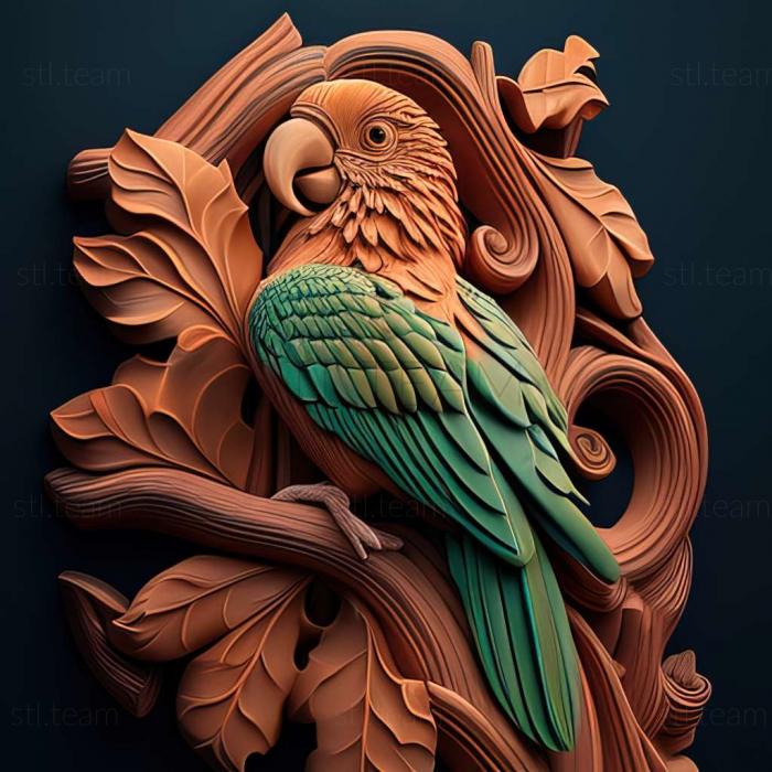 3D model parrot (STL)